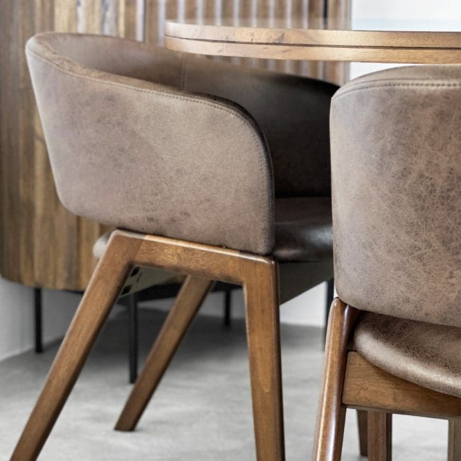 Ursula Solid Wood Dining Set (1 + 4) - Image 6