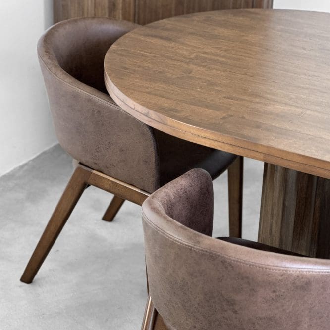 Ursula Solid Wood Dining Set (1 + 4) - Image 2