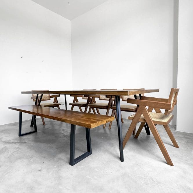 Arjuna Solid Wood Dining Table (2.4M) - Image 15