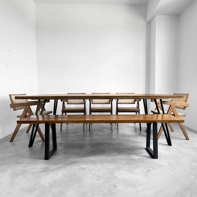 Arjuna Solid Wood Dining Table (2.4M) - Image 11