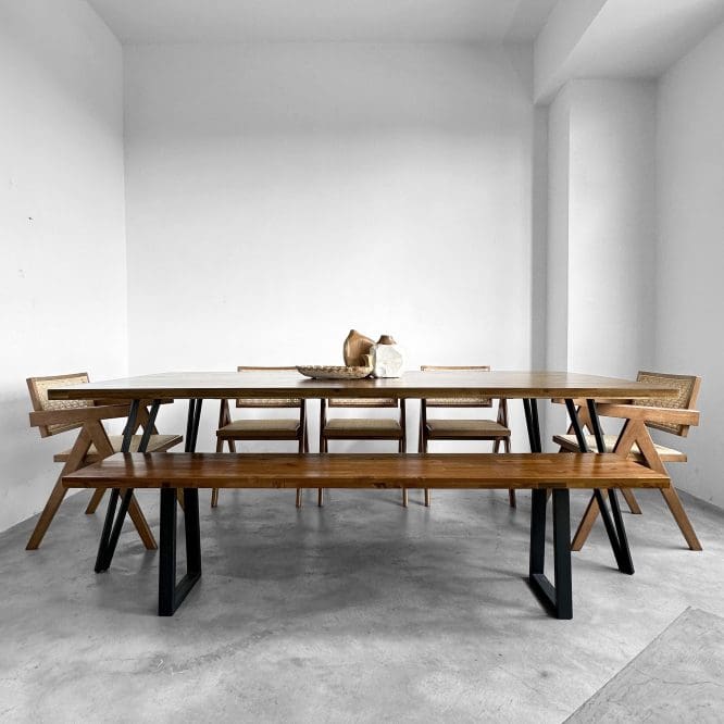 Arjuna Solid Wood Dining Table (2.4M) - Image 6