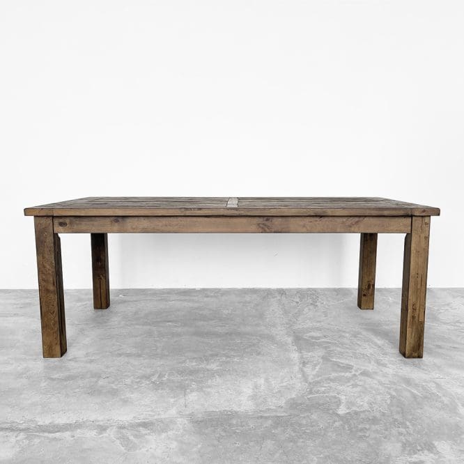 Clayton Rustic Solid Wood Dining Table (1.8M) - Image 4