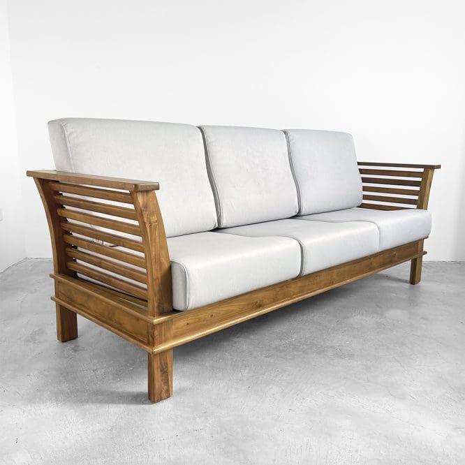Tuah Solid Teak Wood 2 Seater Sofa - Image 10