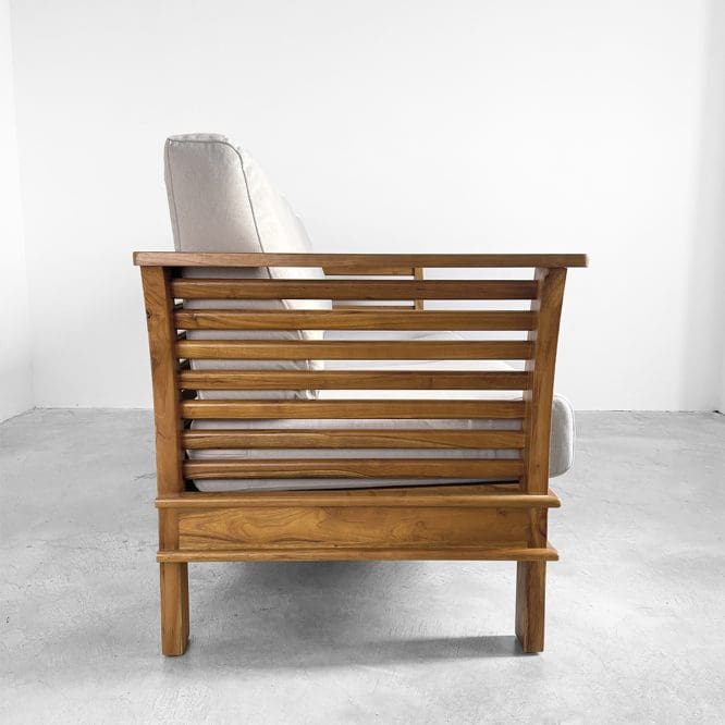 Tuah Solid Teak Wood 2 Seater Sofa - Image 11