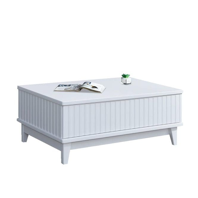 Snowy Solid Wood Coffee Table