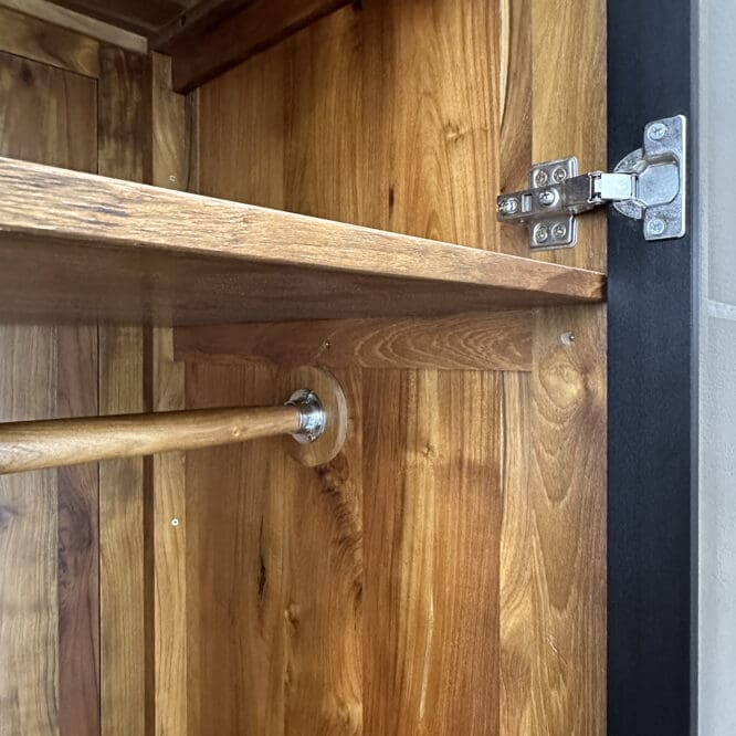 Kintamani Solid Teak Wood Wardrobe - Image 17