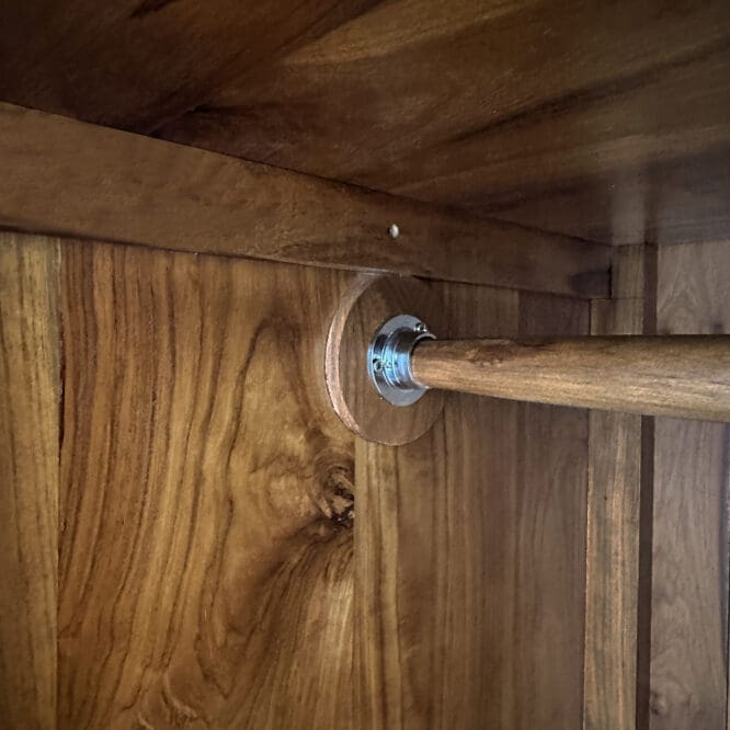 Kintamani Solid Teak Wood Wardrobe - Image 16
